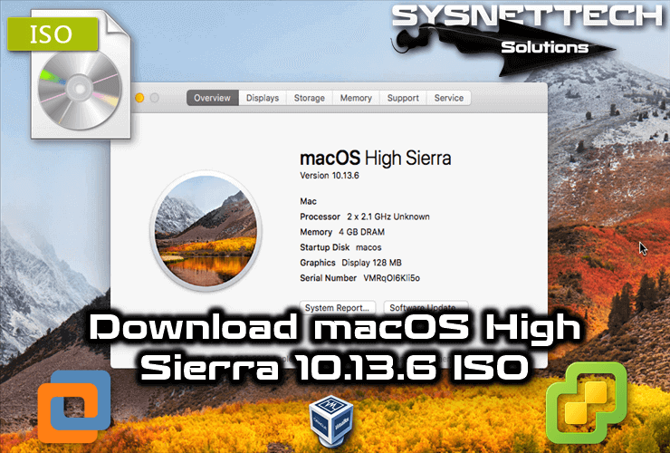 mac os high sierra download iso for windows